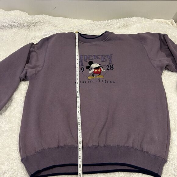 Vtg Mickey Mouse 1928 Classic Legend Size XLarge‎ Crewneck Sweatshirt Thrashed - Picture 7 of 8